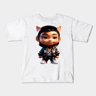 CatBoy: The King of Feline Hip Hop Kids T-Shirt